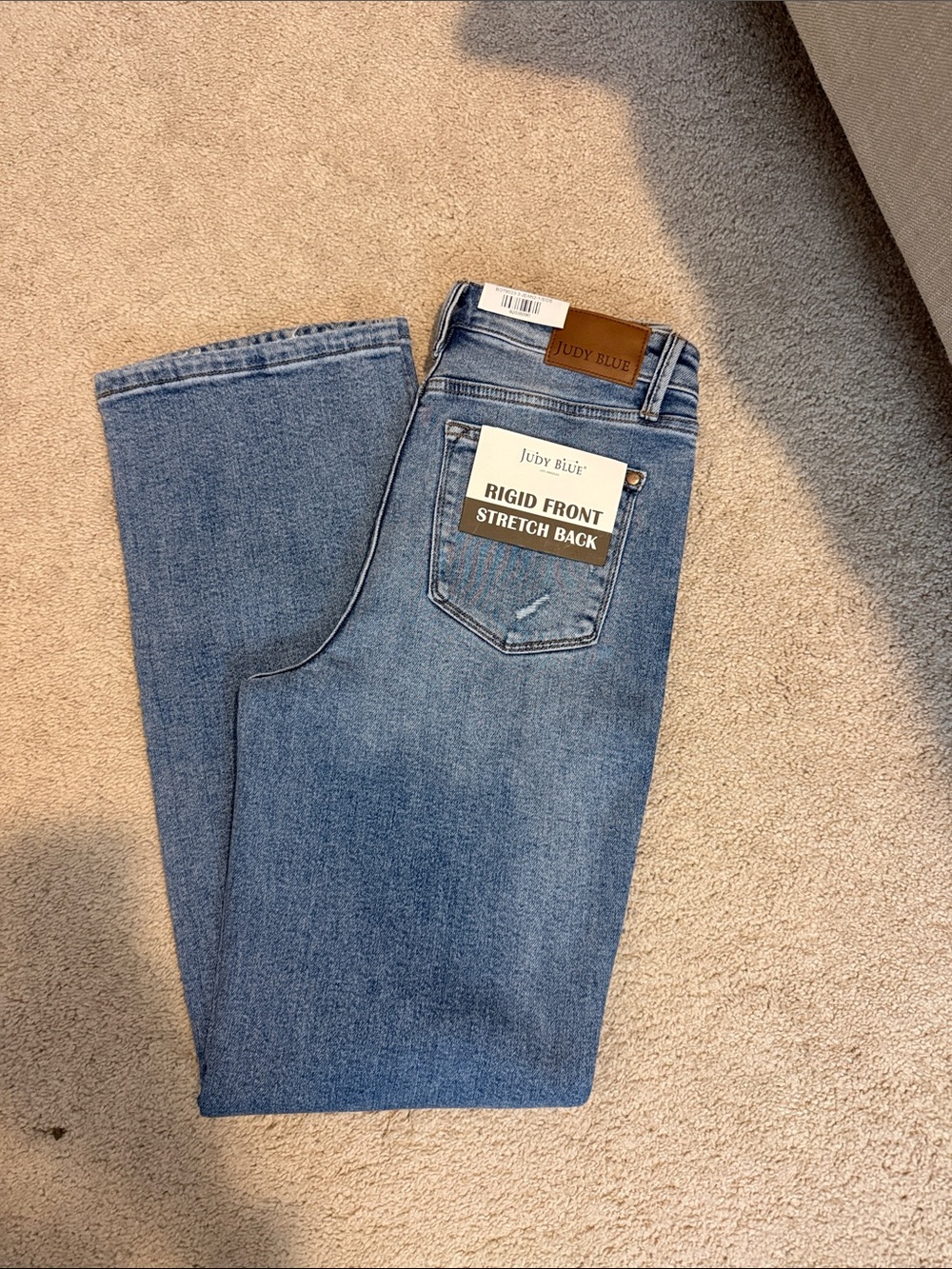 Judy Blue Rigid Front Stretch Back Jeans - Light Blue